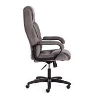 Кресло BERGAMO (22) флок серый / пластик чёрный - Изображение 5